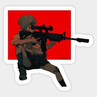 Sniper girl Sticker